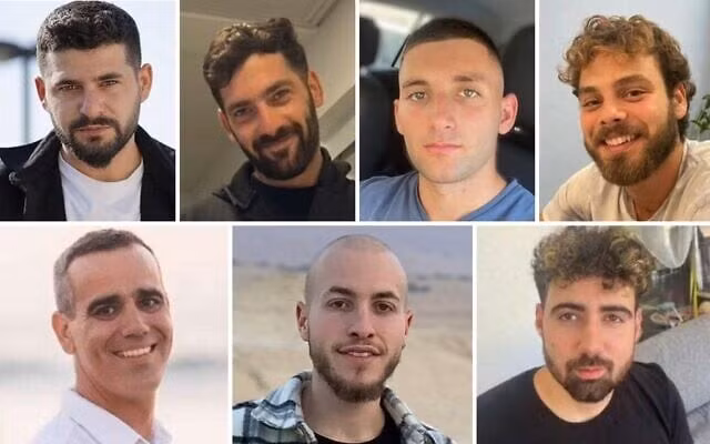 IDF cho biết, các con tin được thả là Matan Angrest, anh em Gali và Ziv Berman, Alon Ohel, Eitan Mor, Omri Miran và Guy Gilboa-Dala đã vượt biên giới vào Israel sau 738 ngày bị Hamas giam giữ ở Dải Gaza. 7-con-tin.jpg