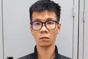 Vũ Văn Duy tại cơ quan công an.(Ảnh: CAHN).