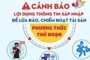 Ảnh: Cảnh báo lừa đảo sau sáp nhập.