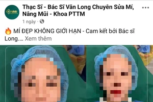 Hà Nội: Thẩm mỹ Lanni hoạt động không phép
