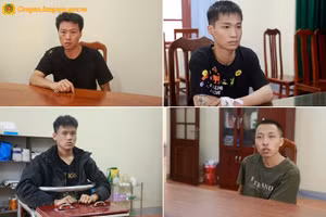 Bốn nghi phạm người Trung Quốc đang bị tạm giữ để điều tra. (Ảnh: CALS).