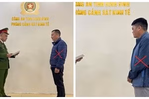 Hai bị can tại cơ quan công an. (Ảnh: BCA).