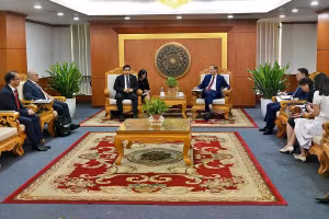 Toàn cảnh buổi làm việc. (Ảnh: Bảo Thắng).