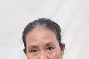 Ảnh: Đối tượng Liên tại cơ quan điều tra.