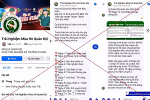 Cảnh giác khi đăng ký 'Trại hè Quân đội' qua mạng xã hội