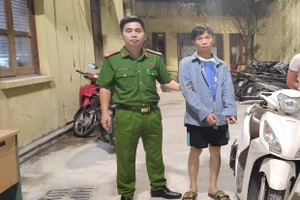 Nghi phạm trộm xe máy du khách nước ngoài. (Ảnh: CAHN).