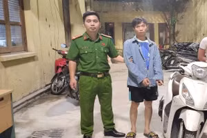 Nghi phạm trộm xe máy du khách nước ngoài. (Ảnh: CAHN).