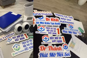 Ảnh: Cơ sở thẩm mỹ HT CLINIC không phép.