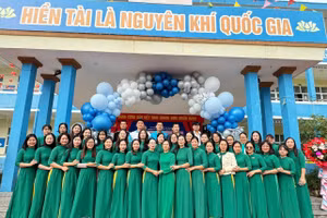 Tập thể giáo viên Trường Nguyễn Bỉnh Khiêm.