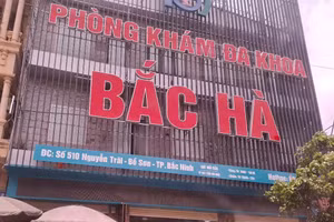 Phòng khám Đa Khoa Bắc Hà - Ảnh: HL.