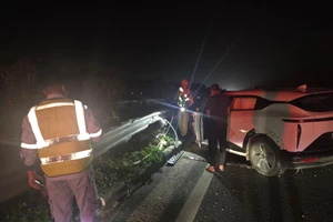 Hiện trường vụ tai nạn. (Ảnh: Nạn nhân cung cấp).