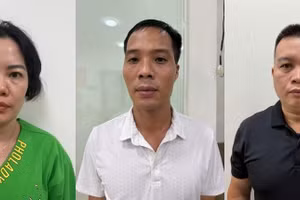 Ảnh: Tạm giữ hình sự 3 đối tượng.