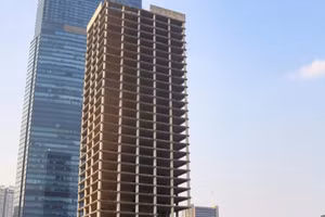 Dự án tòa nhà Trung tâm Điều hành và giao dịch Vicem. (Ảnh: Nguyên Khôi).