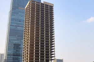 Dự án tòa nhà Trung tâm Điều hành và giao dịch Vicem. (Ảnh: Nguyên Khôi).