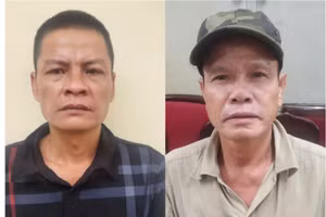 Huy và Thắng tại cơ quan Công an.