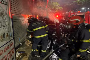 Hiện trường vụ hỏa hoạn. (Ảnh: CAHN)