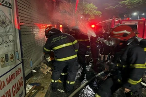 Hiện trường vụ hỏa hoạn. (Ảnh: CAHN)