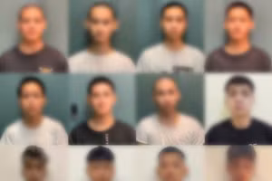 Ảnh: Nhóm đối tượng gây án.