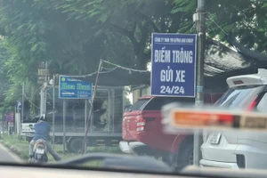 Điểm trông giữ xe của Công ty TNHH TM Quỳnh Anh Group.