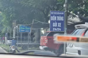 Điểm trông giữ xe của Công ty TNHH TM Quỳnh Anh Group.