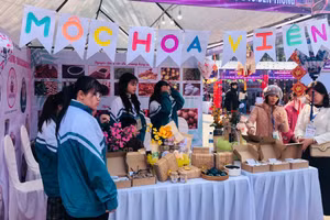 Trường THPT Tống Văn Trân (huyện Ý Yên) tham gia cuộc thi với “Dự án sản xuất và kinh doanh trà thảo mộc - chăm sóc sức khỏe từ bên trong”.