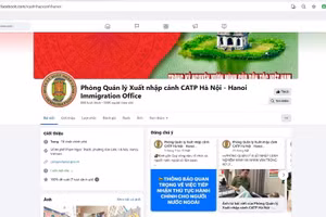 Ảnh: Trang facebook Phòng Quản lý Xuất nhập cảnh CATP Hà Nội.