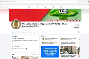 Ảnh: Trang facebook Phòng Quản lý Xuất nhập cảnh CATP Hà Nội.