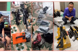 Ảnh: Khởi tố 2 đối tượng chế tạo, tàng trữ, mua bán trái phép vũ khí quân dụng.