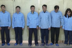 Các bị cáo trong vụ án.(Ảnh: CAHN).