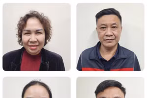 Các bị can trong vụ án tại Công ty Thiên Minh Đức. Ảnh: BCA.