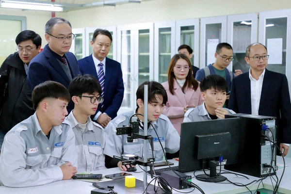 Giờ học của sinh viên Trường Cao đẳng Công nghiệp Bắc Ninh.