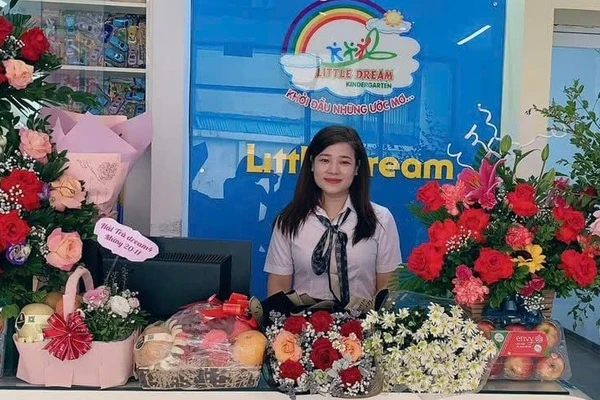 Cô giáo Mai Lệ Hiên - Trường Mầm non Ước Mơ (Hà Nội). Ảnh: NVCC