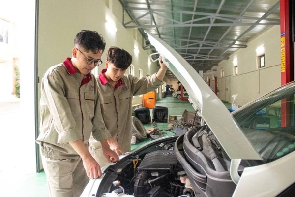 Sinh viên Trường Cao đẳng Công nghệ cao Hà Nội. Ảnh: NTCC