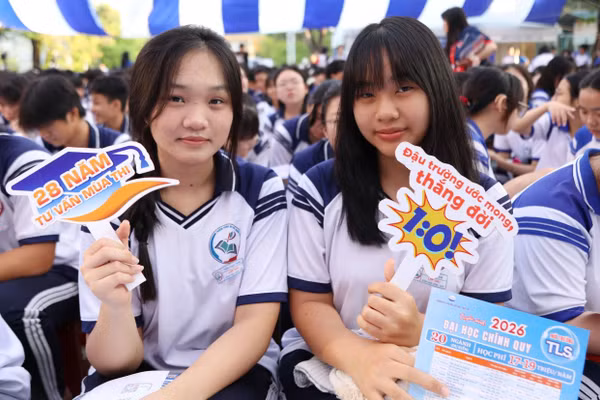 Học sinh TPHCM tham gia chương trình Tư vấn mùa thi 2026. Ảnh minh họa: INT