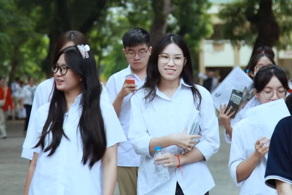 Học sinh thi tốt nghiệp THPT năm 2025. Ảnh: Vân Anh