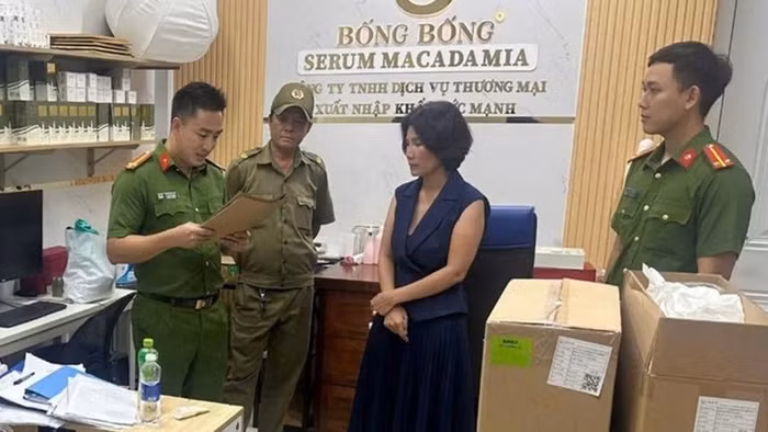 Nguyễn Thị Lựu khi bị bắt giữ. (Ảnh:Công an cung cấp)