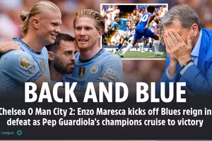 Chùm ảnh: Man City phá hỏng màn ra mắt của tân HLV Chelsea 