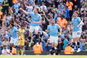 Chùm ảnh: Man City thắng ngược kịch tính trước Crystal Palace