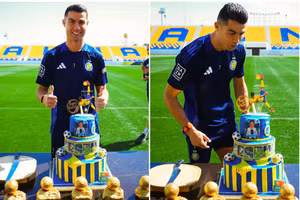 Chùm ảnh lễ sinh nhật 40 tuổi đặc biệt của Ronaldo