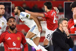 Man Utd thua sốc Leeds tại Old Trafford