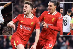 Chùm ảnh: Liverpool hoà ‘điên rồ’ với Fulham 