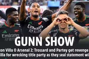 Chùm ảnh: Arsenal hạ đối thủ khó chịu Aston Villa 