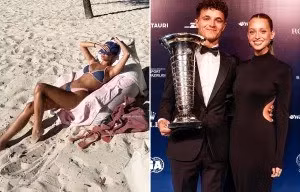 Bạn gái tay đua F1 nóng bỏng với bikini 