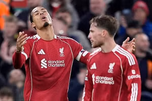 Liverpool thua ‘tâm phục khẩu phục’ ngay tại Anfield 