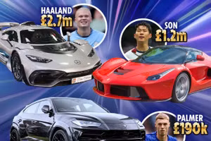 Dàn siêu xe đáng nể của các ngôi sao Ngoại hạng Anh 