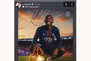 Mbappe gửi thông điệp chan chứa tình cảm đến chủ nhân Quả bóng Vàng 2025