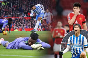 Chùm ảnh: Thủ thành Onana mắc sai lầm khó tin, Man Utd thua thảm 