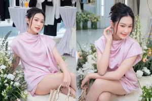 Bà xã Đoàn Văn Hậu khoe vẻ đẹp 'gái một con'