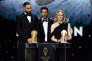 Chùm ảnh: Vượt thần đồng Lamine Yamal, Dembele giành Quả bóng Vàng 2025