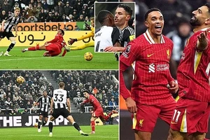 Salah ghi cú đúp, Liverpool vẫn đánh rơi điểm phút chót